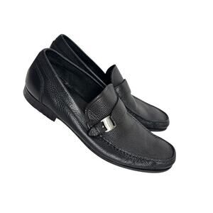 SALVATORE FERRAGAMO Men's Classic Pebbled Leather Loafer Dress Shoes Sz 11.5